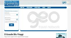 Desktop Screenshot of ilgrandebluviaggi.it